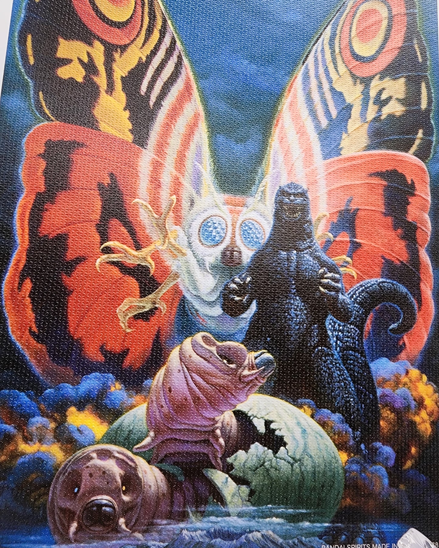 Godzilla vs Mothra Art Print Board & Logo Sticker