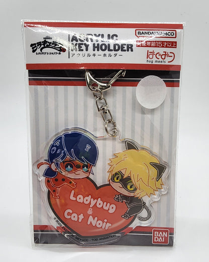 Miraculous Ladybug Hugging Acrylic Keychain