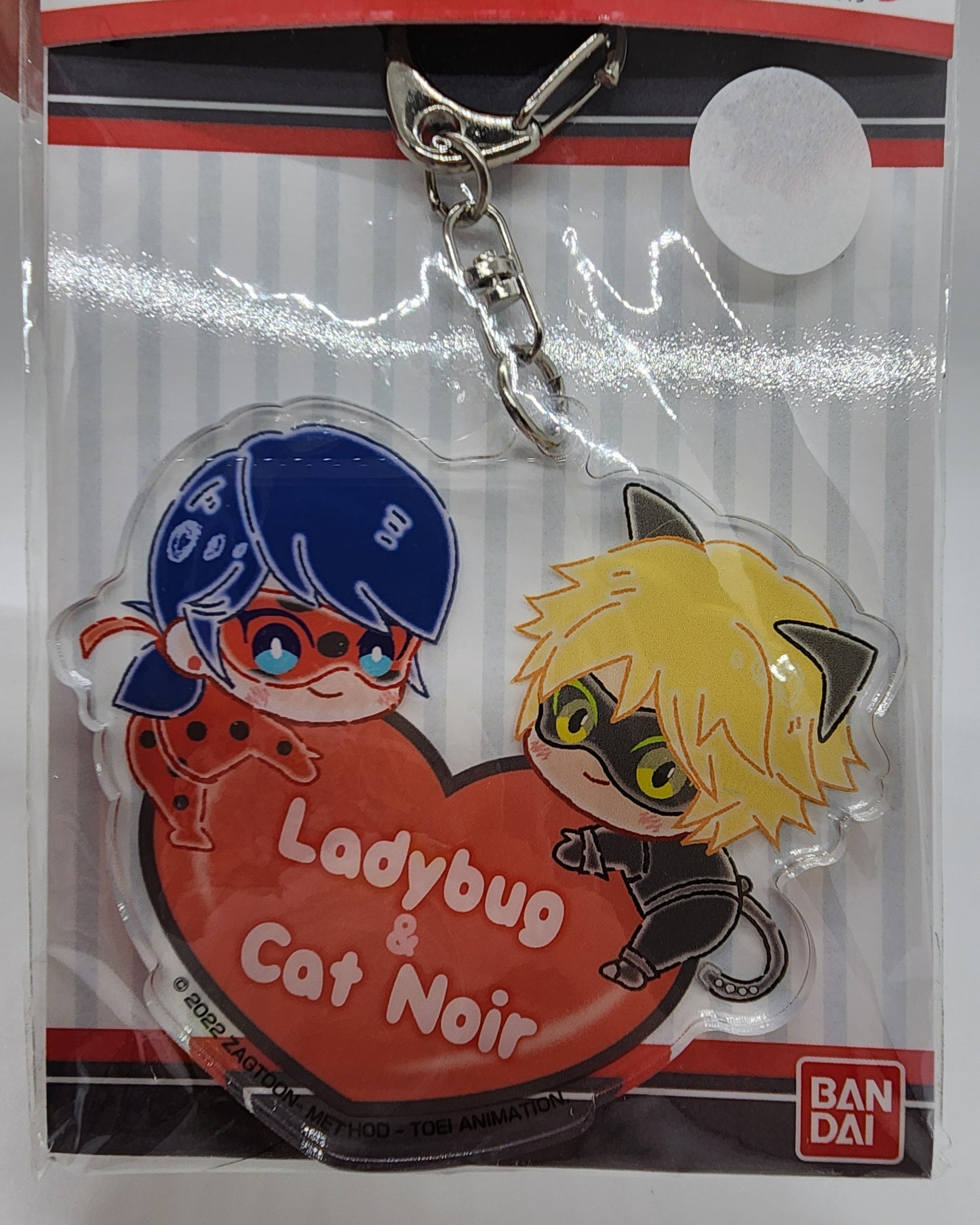 Miraculous Ladybug Hugging Acrylic Keychain