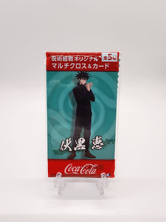 Jujutsu Kaisen X Coca-Cola Megumi Character Card/Cleaning Cloth