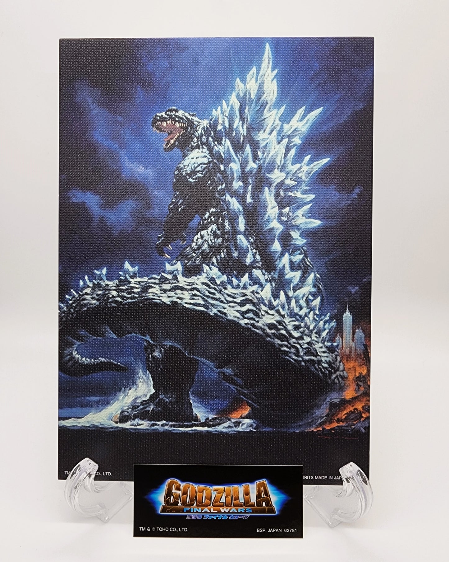 Godzilla Final Wars Art Print Board & Logo Sticker