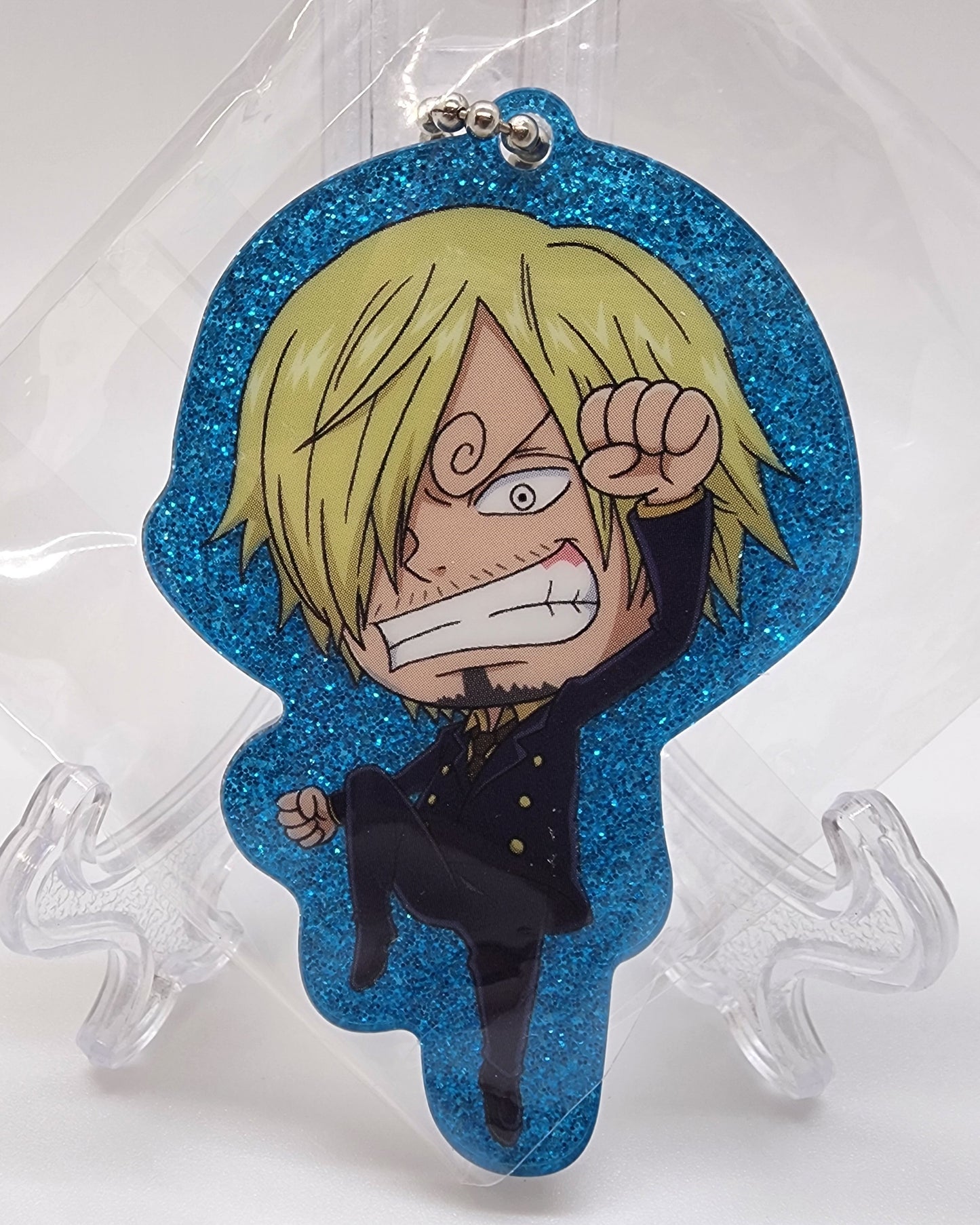 One Piece Sanji Glitter Keychain