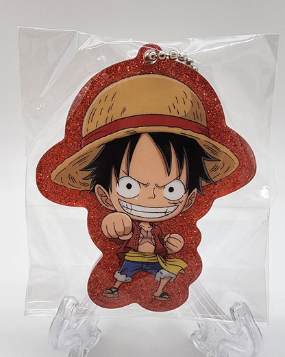 One Piece Luffy Glitter Keychain