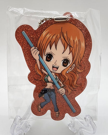 One Piece Nami Glitter Keychain