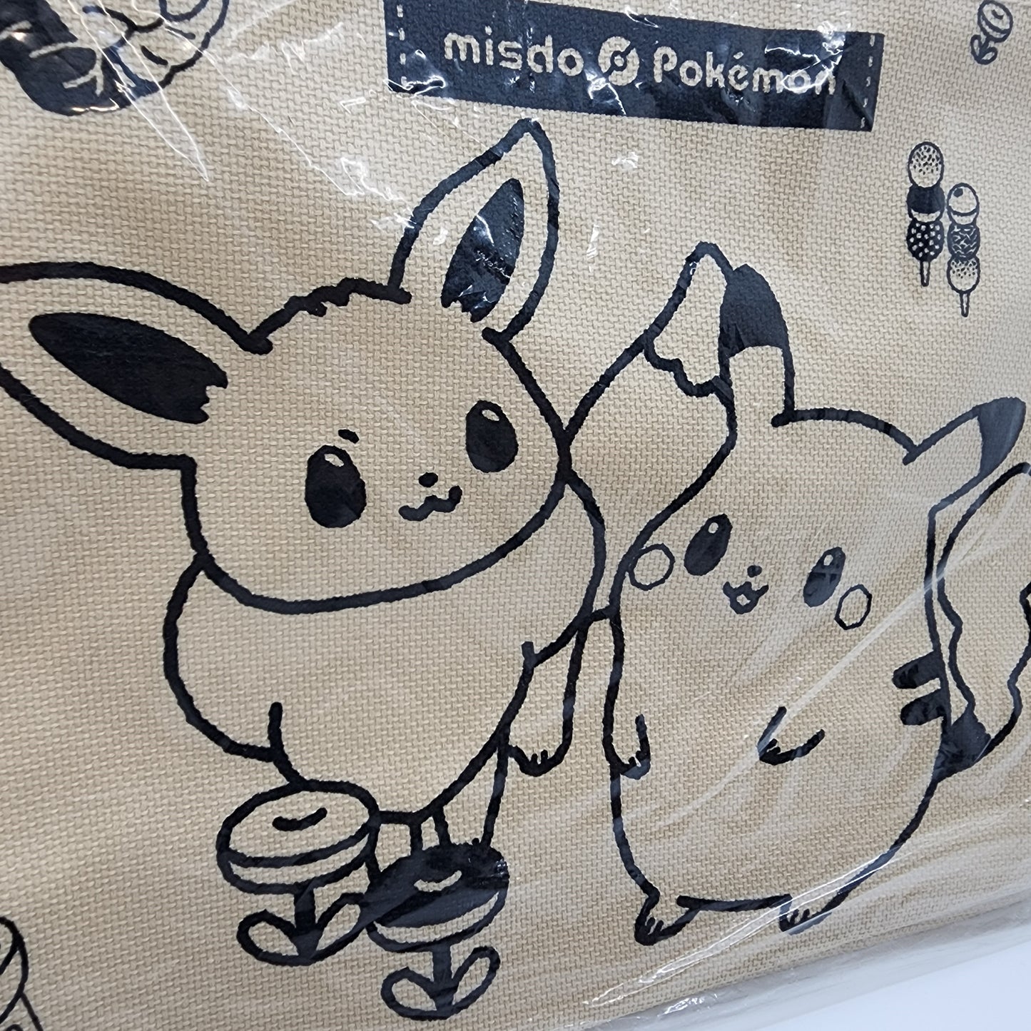 Pokemon X Mister Donut Collab Pikachu & Eevee Tote