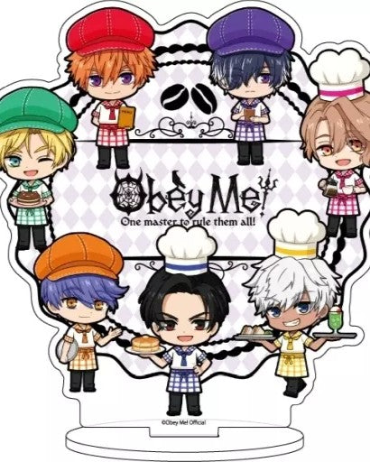 Obey Me! Chibi Group Cafe Version Acrylic Stand