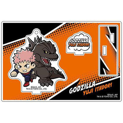 Jujutsu Kaisen x Godzilla Collaboration Yuji Itadori & Godzilla Keychain/Acrylic Stand