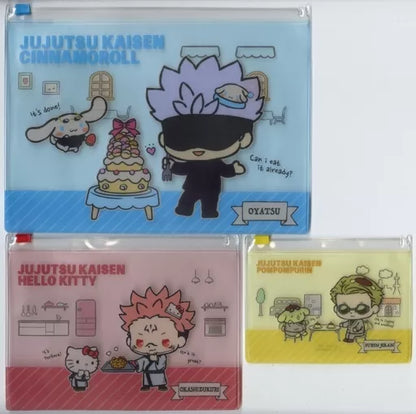 Jujutsu Kaisen X Sanrio Zipper Pouch Set